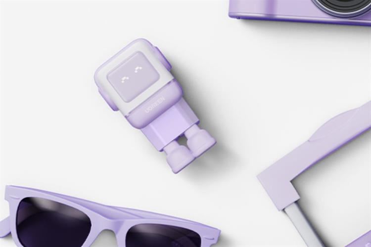 Sạc nhanh 3 cổng USB Type-C QC4.0+ PD 65W Ugreen Robot CD361 Màu Tím