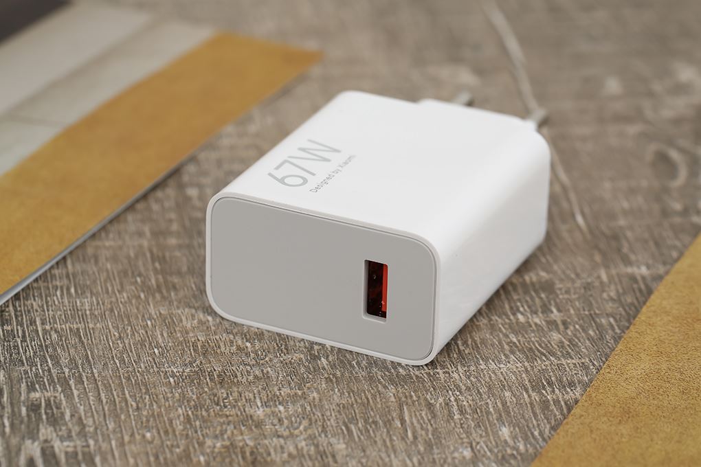 Bộ  sạc nhanh USB PD 67W Xiaomi HyperCharge kèm cáp Type C Màu Trắng