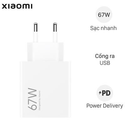 Bộ Adapter Sạc 67W kèm cáp Type C 1m Xiaomi HyperCharge
