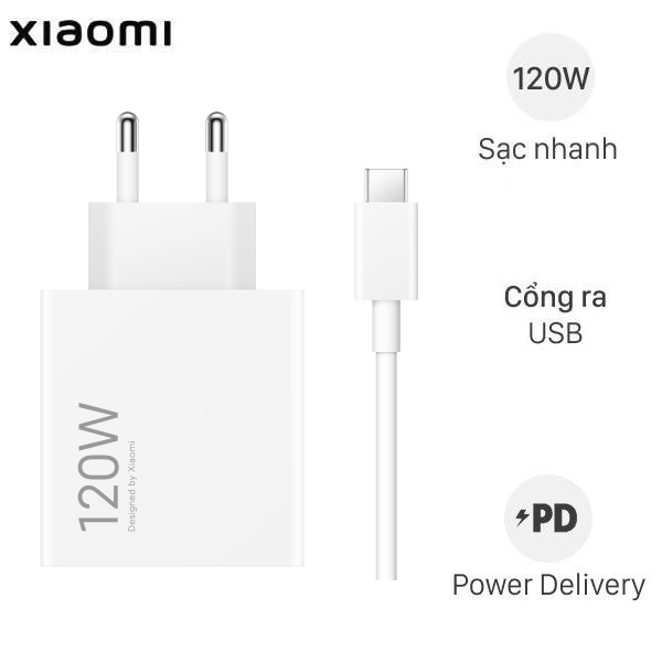 Bộ sạc nhanh Xiaomi Charging kèm cáp Type C