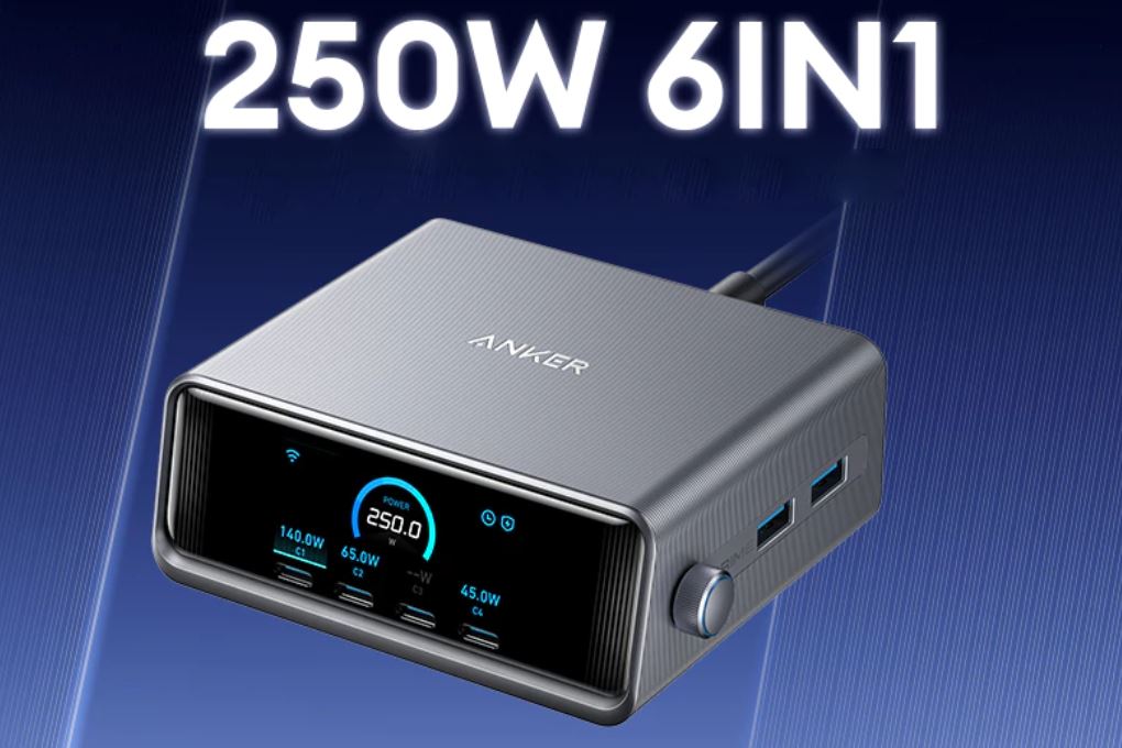 Trạm sạc nhanh 6 cổng USB Type-C 250W Anker A2345 - 2