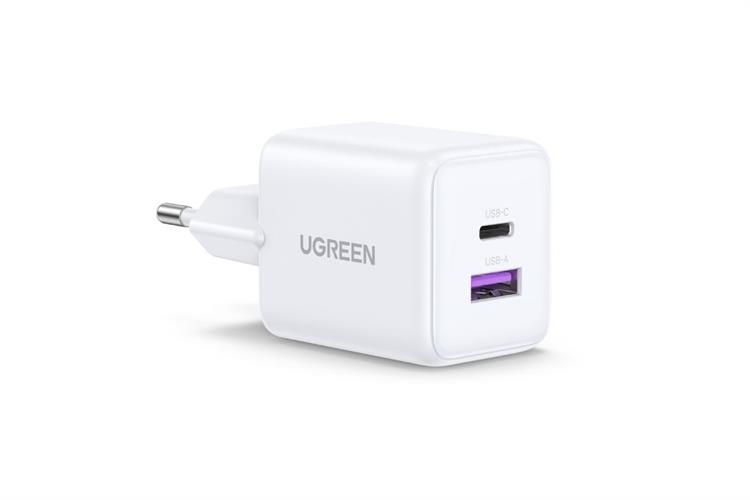 Sạc nhanh 2 cổng Type-C QC3.0 PD 30W Ugreen X516 Màu Trắng