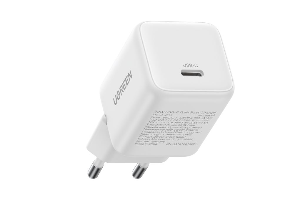 Sạc nhanh Type-C PD 30W Ugreen X513 Màu Trắng