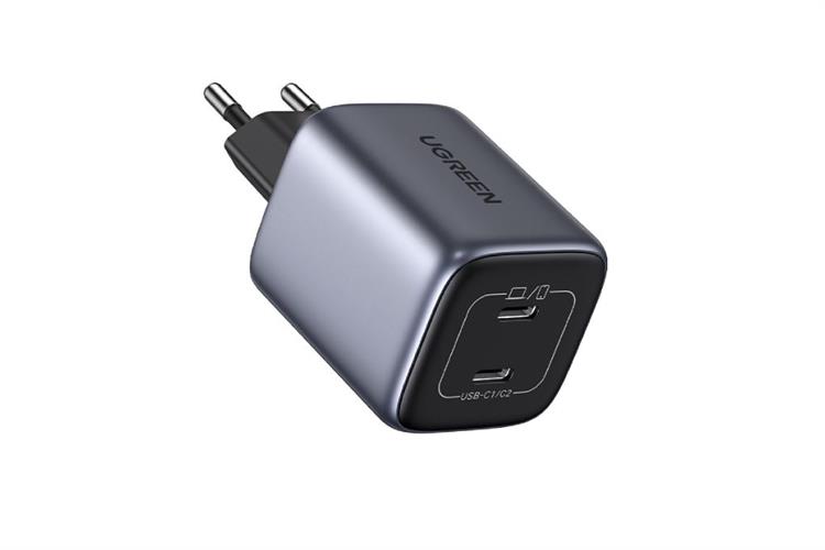 Adapter Sạc 2 cổng Type C PD 3.0 45W Ugreen Nexode CD294 90573 Màu Xám