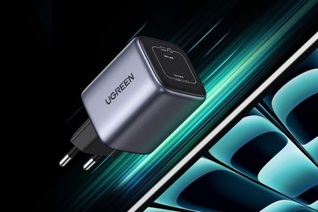 Adapter Sạc 2 cổng Type C PD 3.0 45W Ugreen Nexode CD294 90573 - Công suất sạc tối đa 45W
