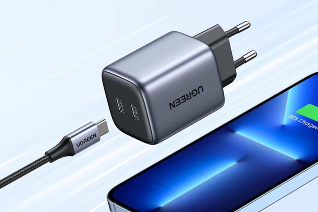 Adapter Sạc 2 cổng Type C PD 3.0 45W Ugreen Nexode CD294 90573 - Công nghệ GaN