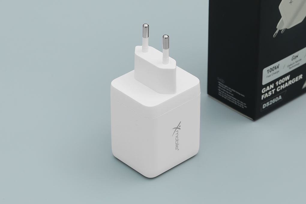 Sạc nhanh 3 cổng USB Type-C QC3.0 PD 100W Xmobile DS260A Màu Trắng