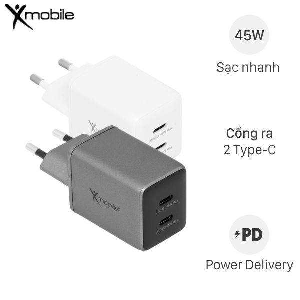 Sạc nhanh 2 cổng Xmobile DS052EA 320.000₫ 350.000₫ -8%