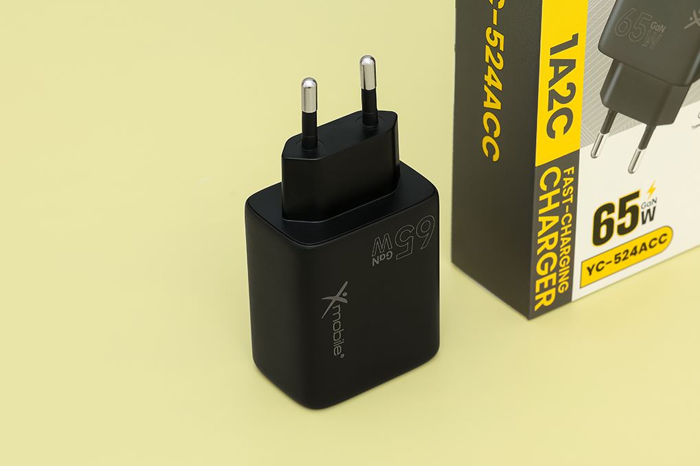 Sạc nhanh 3 cổng USB Type-C QC3.0 PD 65W Xmobile YC-524ACC - 5