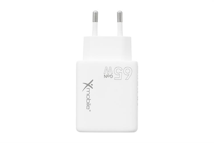 Adapter Sạc 3 cổng USB Type C PD QC 3.0 GaN 65W Xmobile YC-524ACC