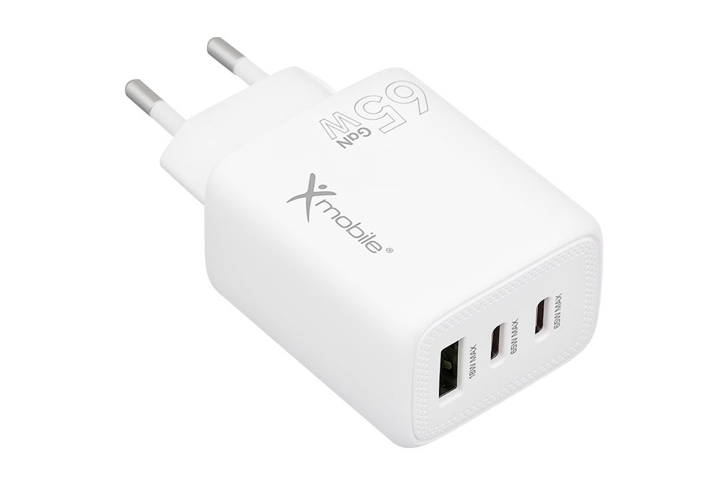 Sạc nhanh 3 cổng USB Type-C QC3.0 PD 65W Xmobile YC-524ACC - 2