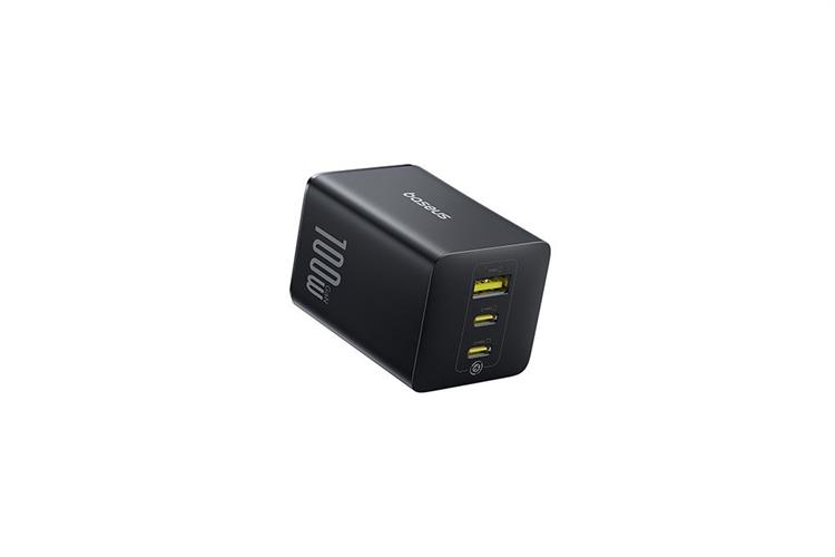 Adapter Sạc 3 cổng USB Type C PD QC 3.0 GaN6 100W Baseus EnerFill FE11 CCXFK100CS