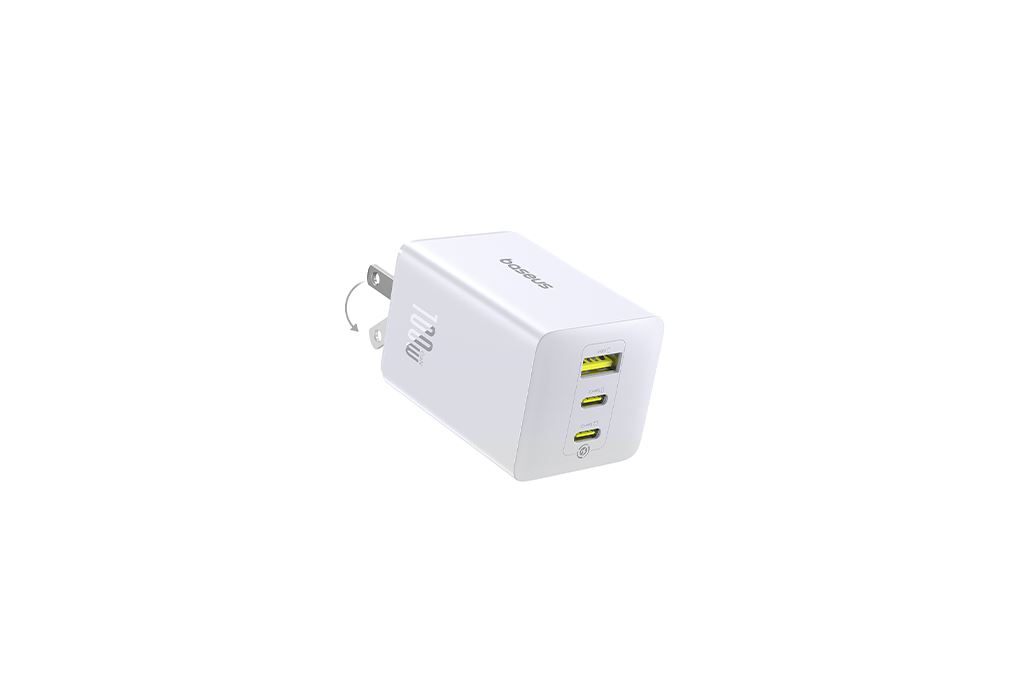 Sạc nhanh 3 cổng USB Type-C QC3.0 PD 100W Baseus EnerFill FE11 CCXFK100CS Màu Trắng