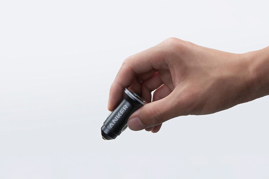 Sạc nhanh xe hơi 2 cổng USB Type-C 52.5W Anker A2735 Màu Đen
