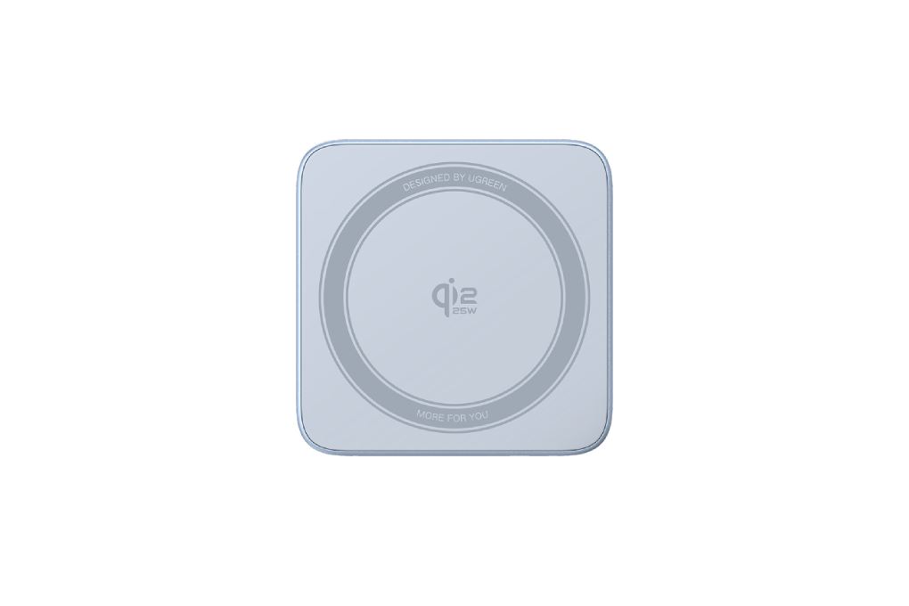 Đế sạc nhanh không dây 2 in 1 Qi2.2 25W Magnetic Ugreen Magflow W752 55960B Màu Xám