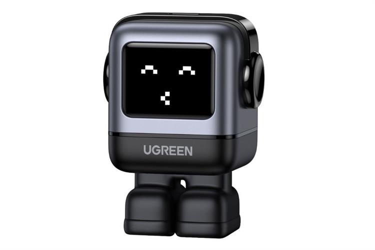 Adapter Sạc Type C PD GaN 30W Ugreen Robot Uno CD359 15550 Màu Xám