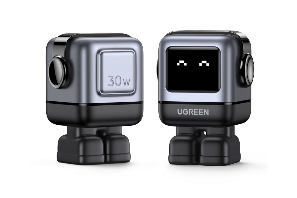 Sạc nhanh Type-C PD 30W Ugreen Robot Uno CD359 15550 Màu Xám