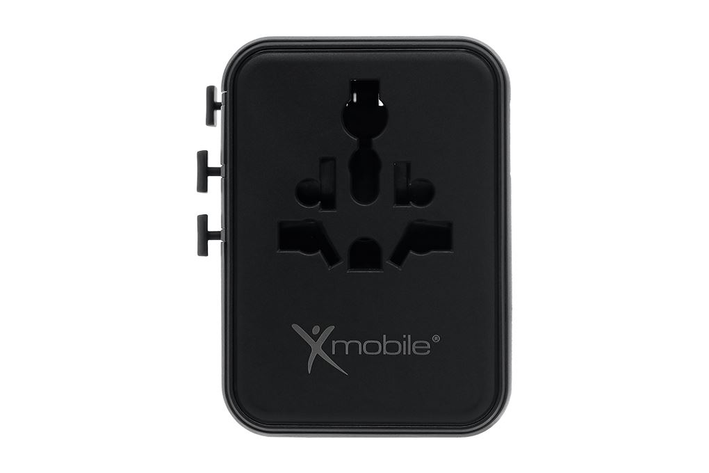 Sạc nhanh 5 cổng USB Type-C PD GaN3 70W Xmobile 1006SDVR Màu Đen