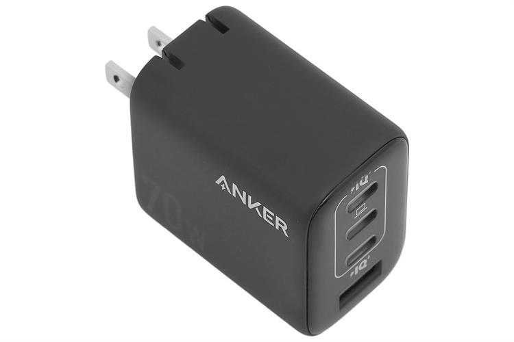 Sạc nhanh 4 cổng USB Type-C PD 70W Anker Zolo A121C Màu Đen