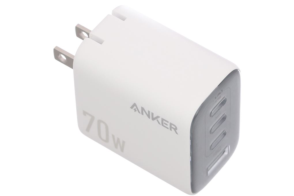 Sạc nhanh 4 cổng USB Type-C PD 70W Anker Zolo A121C Màu Trắng