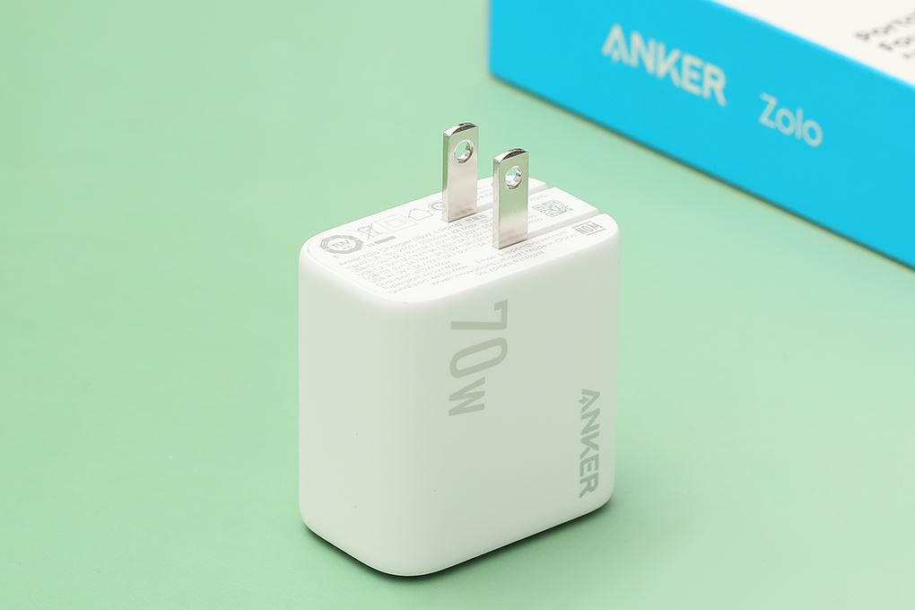 Sạc nhanh 4 cổng USB Type-C PD 70W Anker Zolo A121C Màu Trắng