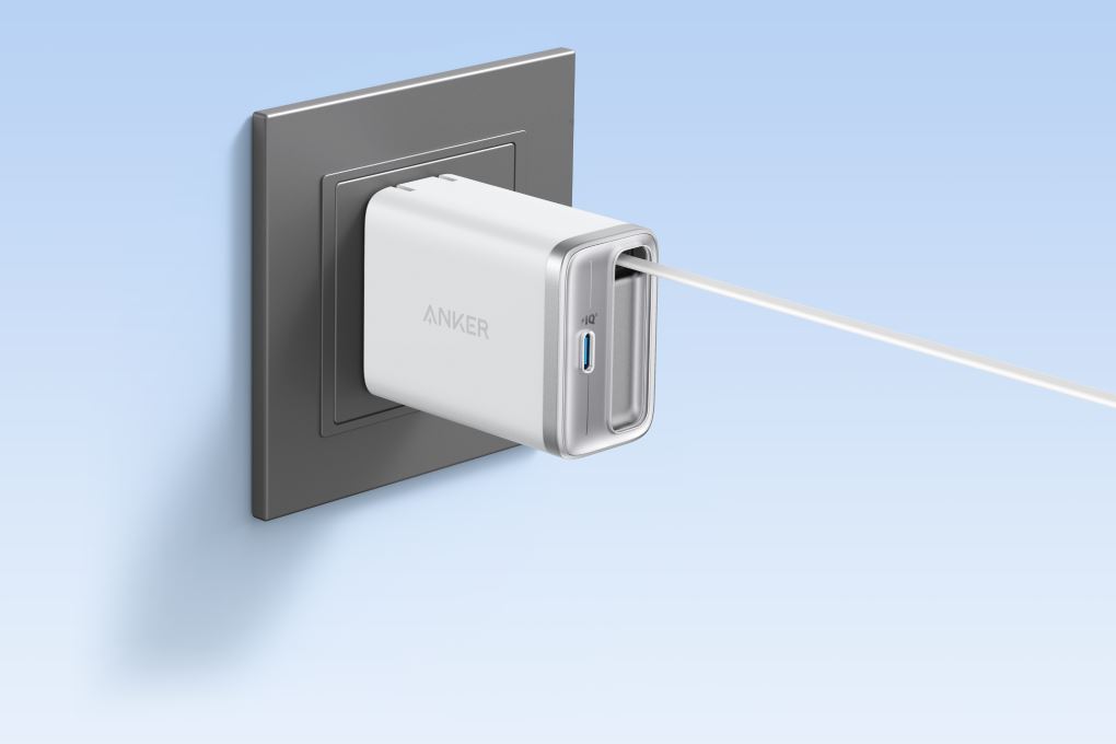 Sạc nhanh Type-C QC PD 35W Anker Nano A2658 kèm cáp dây rút Type C Màu Trắng