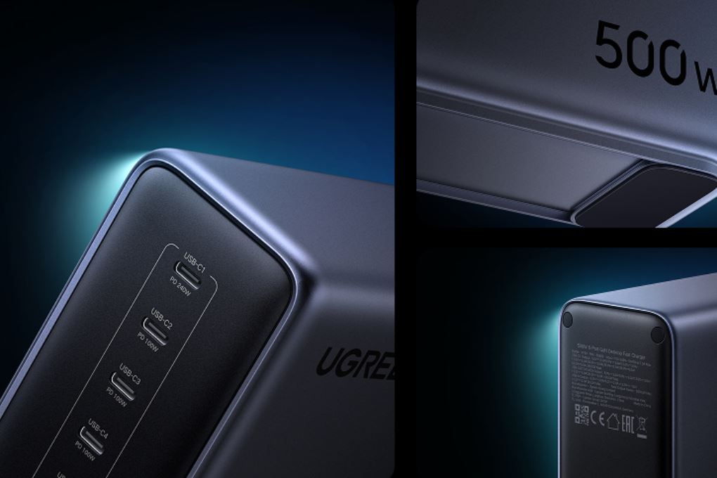Sạc nhanh 6 cổng USB Type-C PD 500W Ugreen Nexode X759 55550B - 9