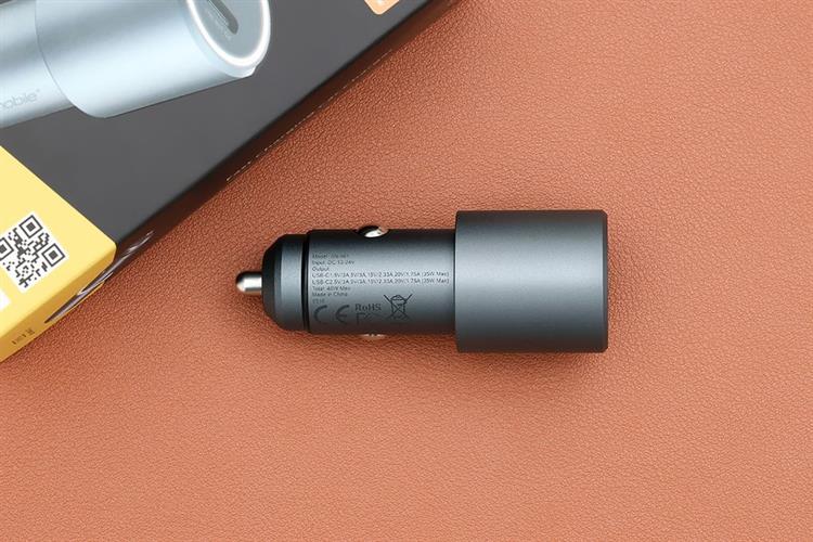 Sạc xe hơi 2 cổng Type C PD 35W Xmobile SN-561 Màu Xám đậm