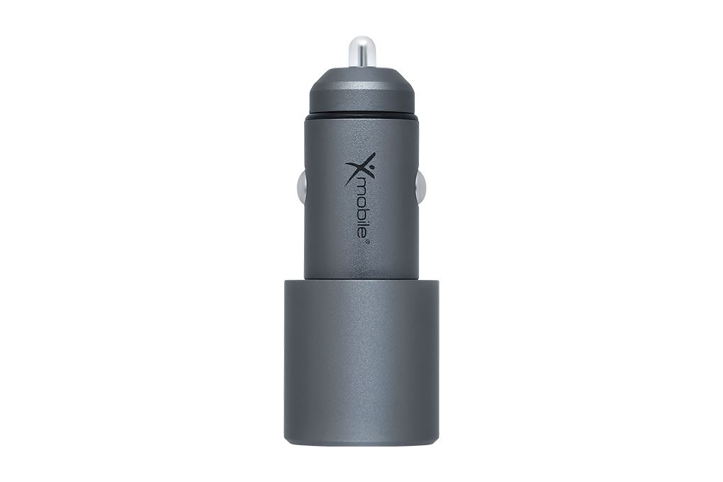 Sạc xe hơi 2 cổng Type C PD 35W Xmobile SN-561 Màu Xám đậm