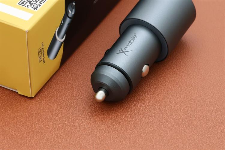 Sạc xe hơi 2 cổng Type C PD 35W Xmobile SN-561 Màu Xám đậm