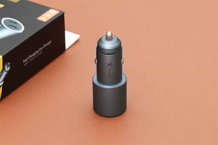 Sạc xe hơi 2 cổng Type C PD 35W Xmobile SN-561 Màu Xám đậm