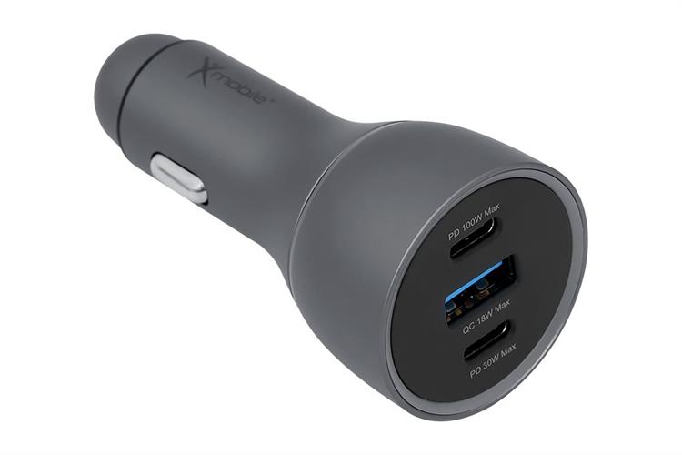 Sạc xe hơi 3 cổng Type C PD QC 3.0 100W Xmobile SN-610