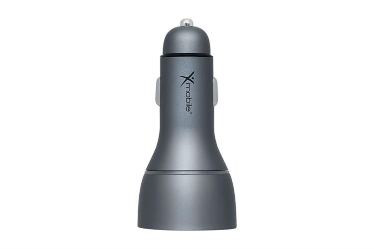 Sạc xe hơi 3 cổng Type C PD QC 3.0 100W Xmobile SN-610 Màu Xám đậm