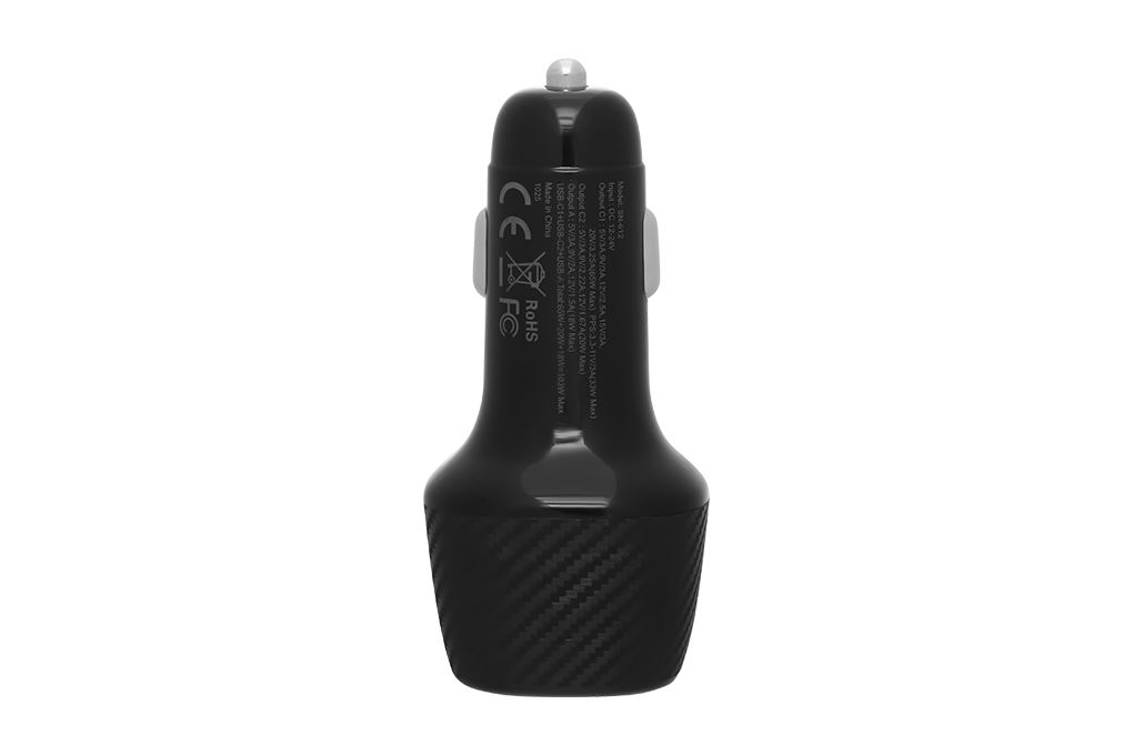 Sạc xe hơi 3 cổng Type C PD QC 3.0 65W Xmobile SN-612 Màu Đen