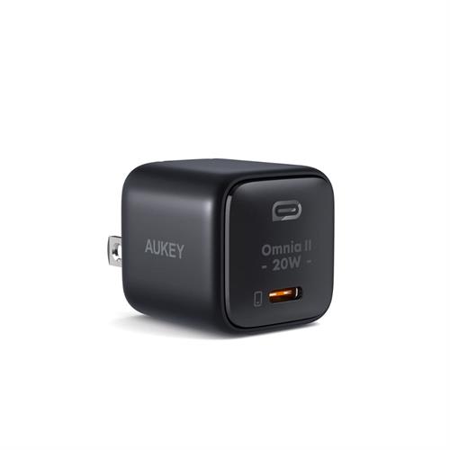 Sạc nhanh Type-C PD 20W Aukey PA-B1T Omnia Màu Đen