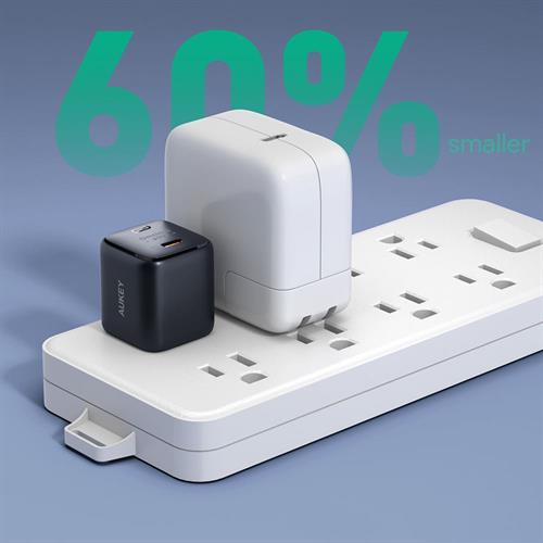 Sạc nhanh Type-C PD 20W Aukey PA-B1T Omnia Màu Đen