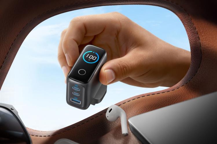 Sạc nhanh 4 cổng USB Type-C IQ3 GaN 50W Anker Zolo A121E Màu Đen