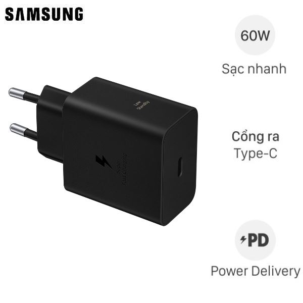 Sạc nhanh Samsung EP-T6010NB Online giá rẻ quá 845.000₫ 1.090.000₫ -22%