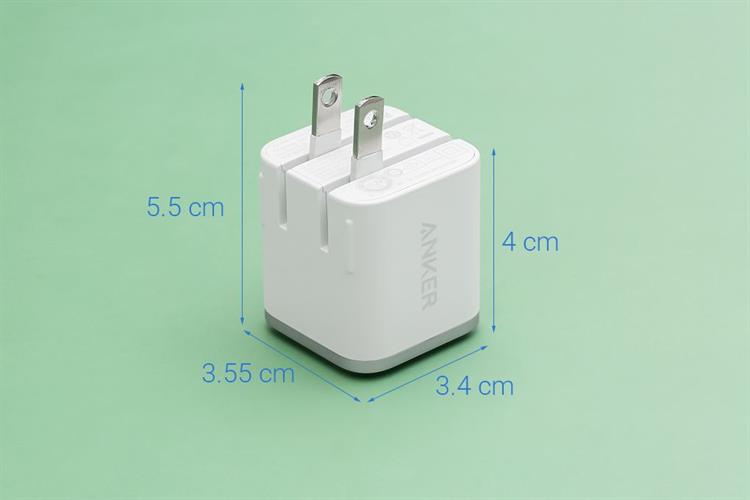 Sạc nhanh Type-C IQ3 45W Anker Nano A121D Màu Trắng