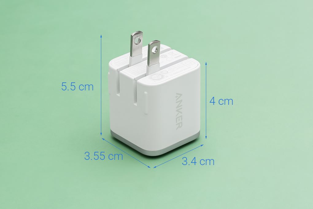 Sạc nhanh Type-C IQ3 45W Anker Nano A121D Màu Trắng