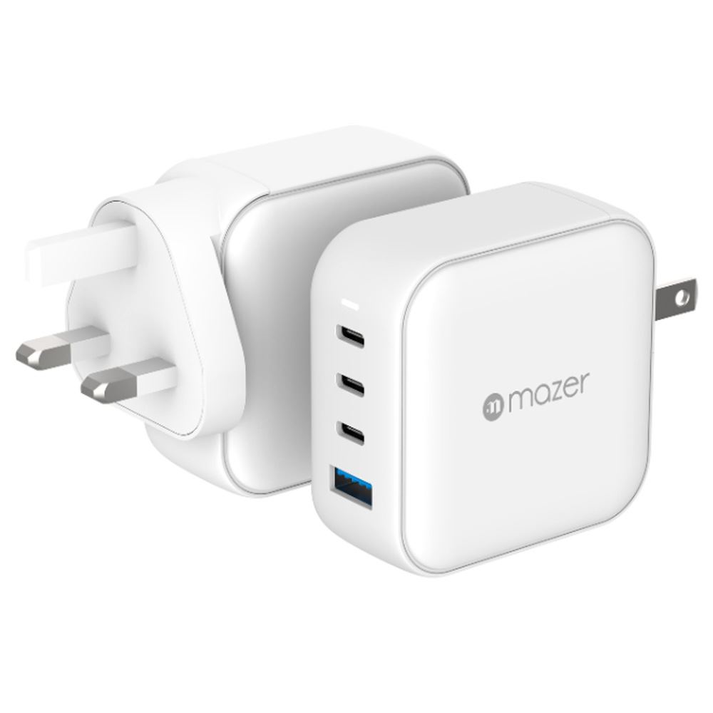 Sạc nhanh 4 cổng USB Type-C PD QC 4+ GaN 100W Mazer M-GAN100W-BC
