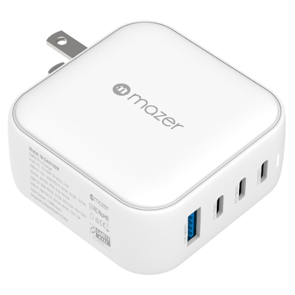 Sạc nhanh 4 cổng USB Type-C PD QC 4+ GaN 100W Mazer M-GAN100W-BC - Thiết kế