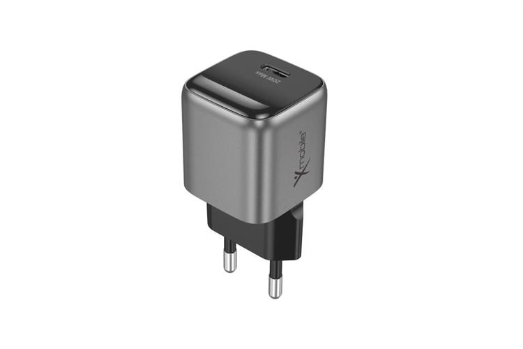 Sạc nhanh Type-C PD GaN 20W Xmobile DC05 Màu Xám đậm
