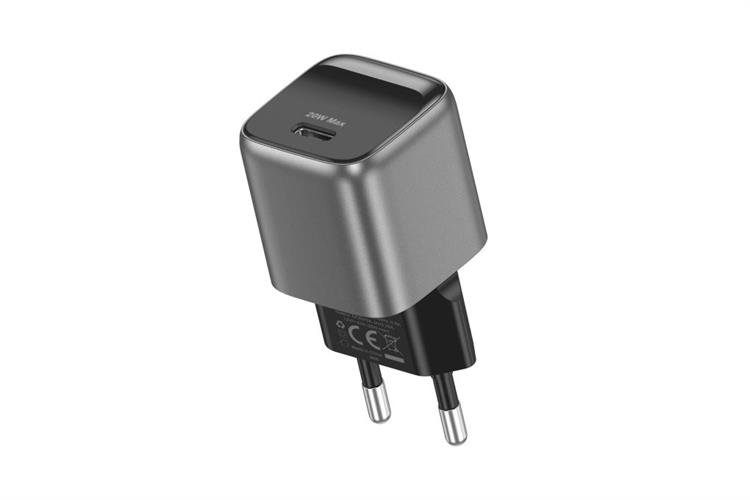 Sạc nhanh Type-C PD GaN 20W Xmobile DC05 Màu Xám đậm