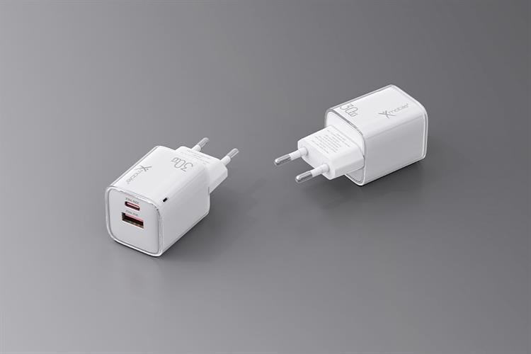 Sạc nhanh 2 cổng USB Type C PD GaN 30W Xmobile YC-348AC chính hãng tại VietITPro Thủ Đức