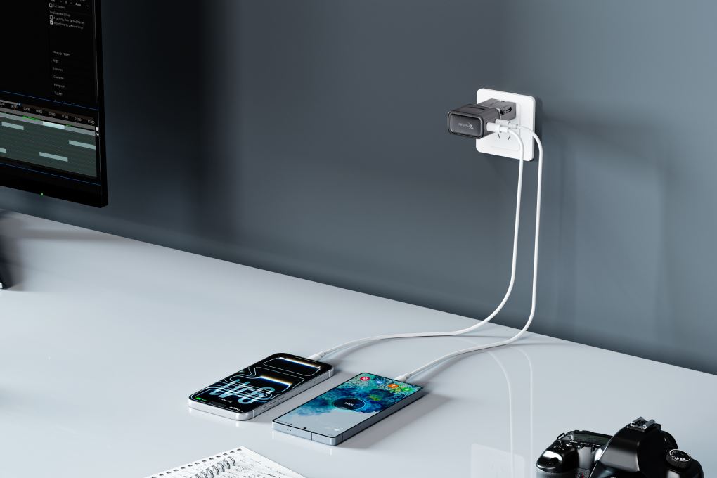 Sạc nhanh đa năng Universal PD GaN 45W Xmobile G545 Màu Đen
