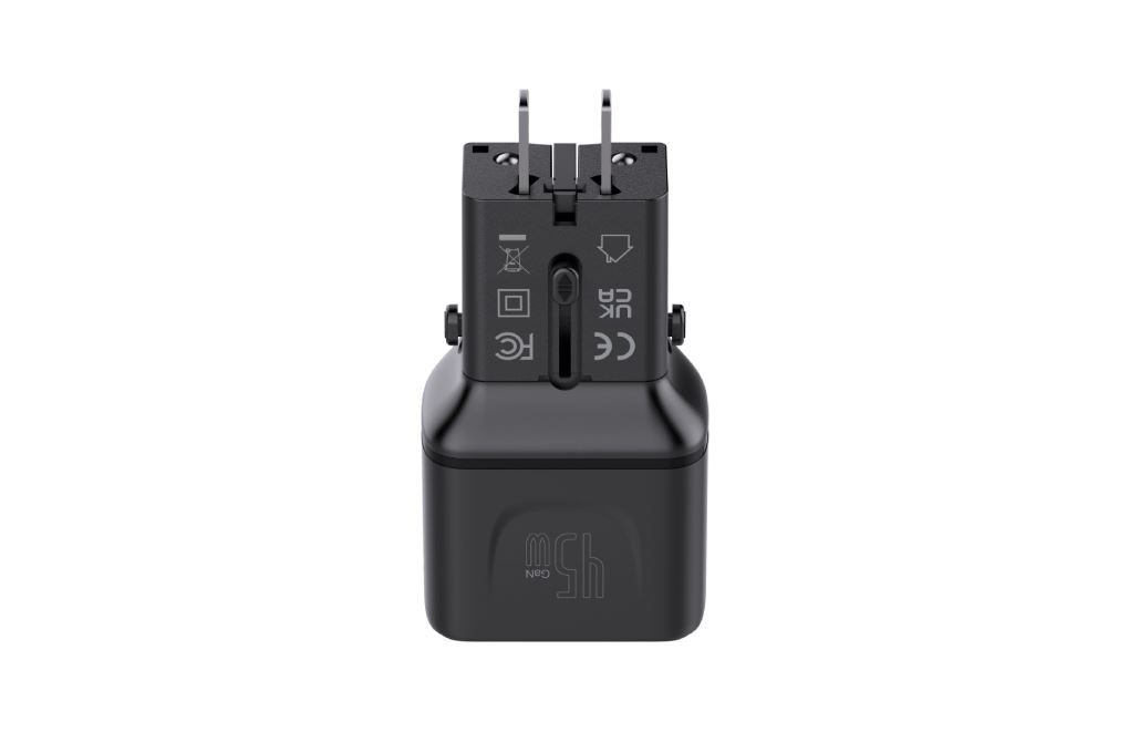 Sạc nhanh đa năng Universal PD GaN 45W Xmobile G545 Màu Đen