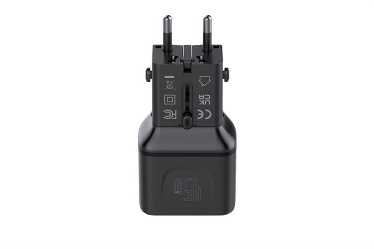 Sạc nhanh đa năng Universal PD GaN 45W Xmobile G545 Màu Đen