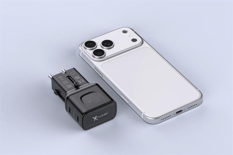 Sạc nhanh đa năng Universal PD GaN 45W Xmobile G545 Màu Đen