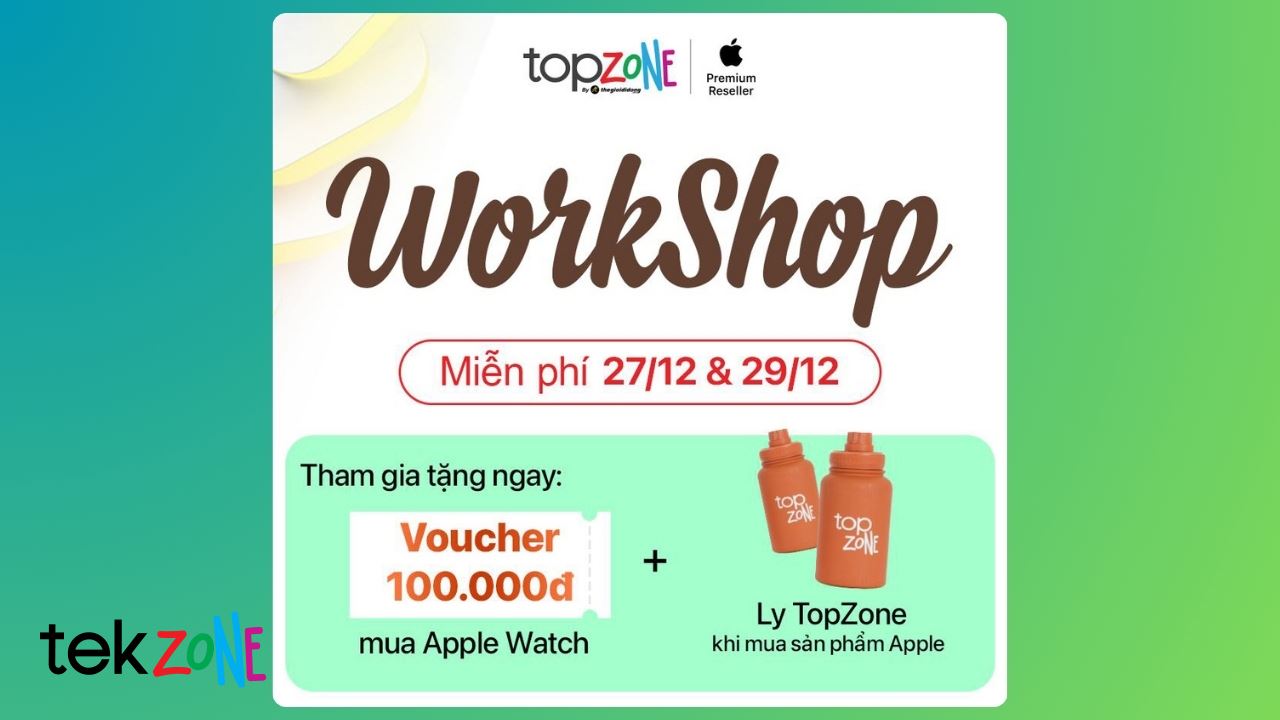 Workshop cùng TopZone thiết lập mục tiêu sức khỏe mới với bộ đôi Apple Watch và Apple Fitness+